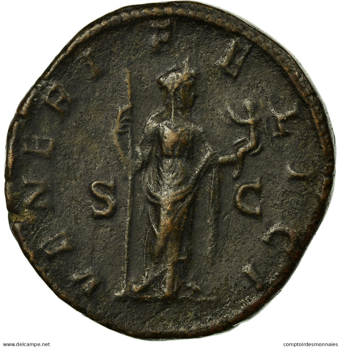 Monnaie, Julia Mamée, Sesterce, TTB, Cuivre, Cohen:62 - The Severans (193 AD Tot 235 AD)