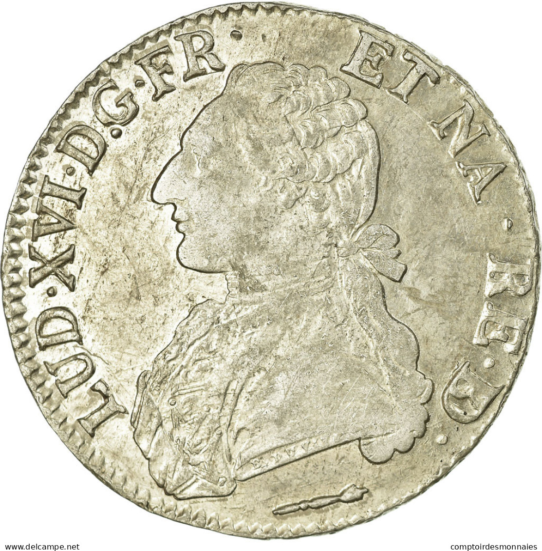 Monnaie, France, Louis XVI, Écu De Béarn Aux Branches D'olivier, Ecu, 1787 - 1774-1791 Luigi XVI