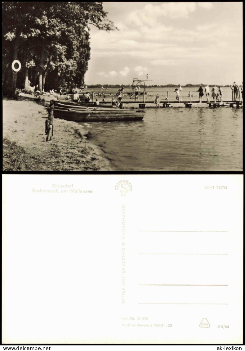 Klausdorf-Am Mellensee Badeanstalt Strandbad Am Mellensee Zur DDR-Zeit 1966 - Klausdorf