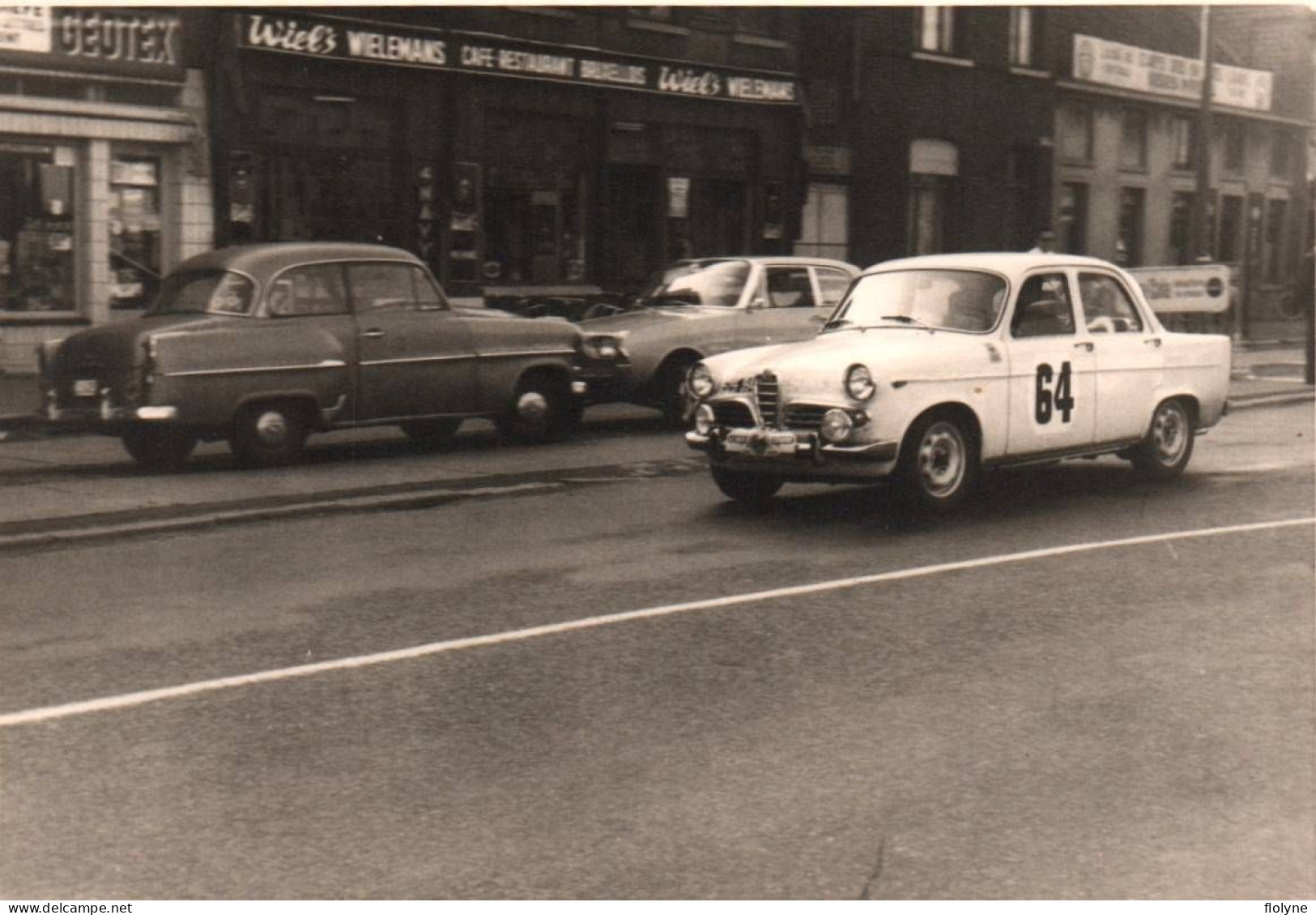 Sport Automobile - Photo Ancienne Originale - ALFA ROMEO GIULIETTA - Rallye Course Grand Prix - Voiture - 7x10 Cm - Rally Racing