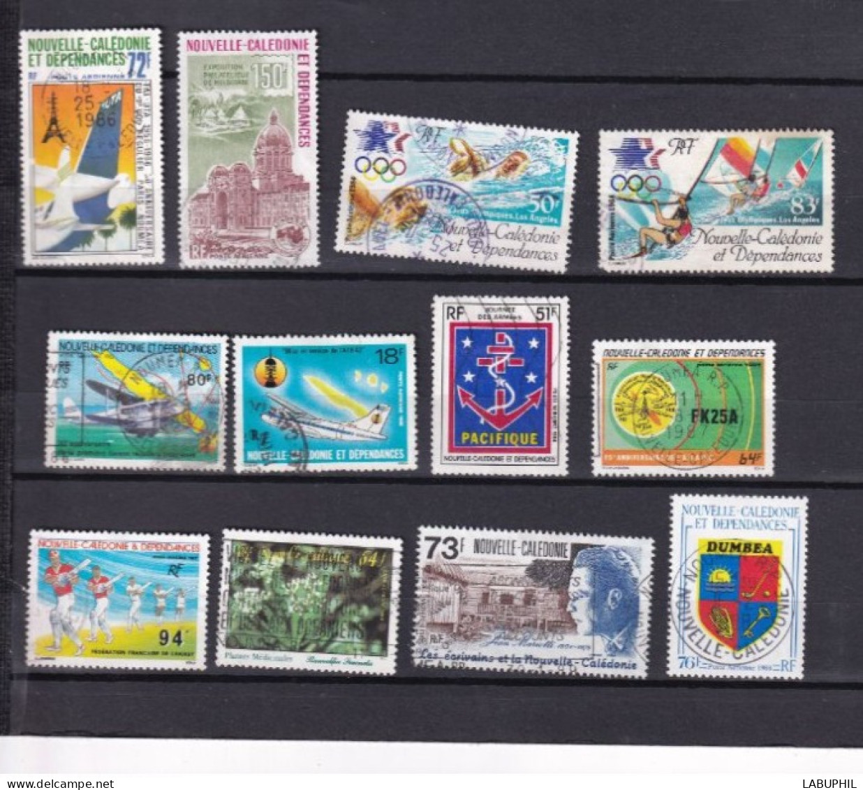 NOUVELLE CALEDONIE Dispersion D'une Collection Oblitéré Used  1985/89 Petit Lot - Oblitérés