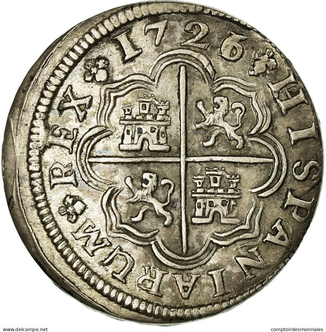 Espagne, Philip V, Real, 1726, Madrid, Argent, SUP, KM:298 - Eerste Muntslagen