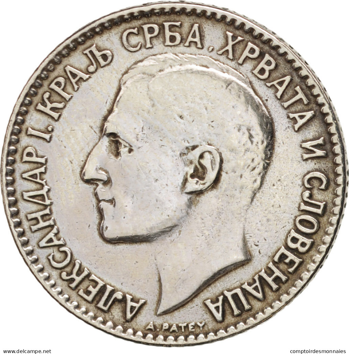 Monnaie, Yougoslavie, Alexander I, Dinar, 1925, TTB, Nickel-Bronze, KM:5 - Yougoslavie