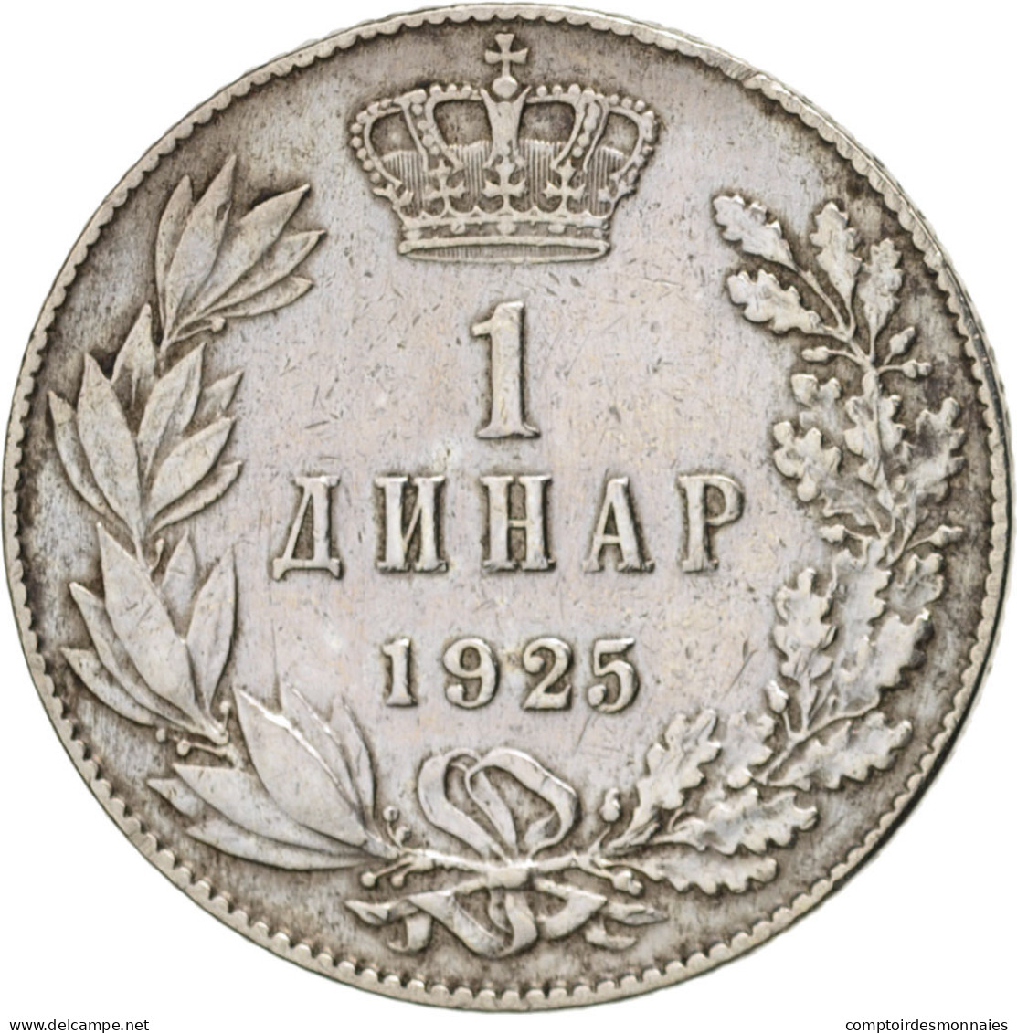 Monnaie, Yougoslavie, Alexander I, Dinar, 1925, TTB, Nickel-Bronze, KM:5 - Jugoslawien