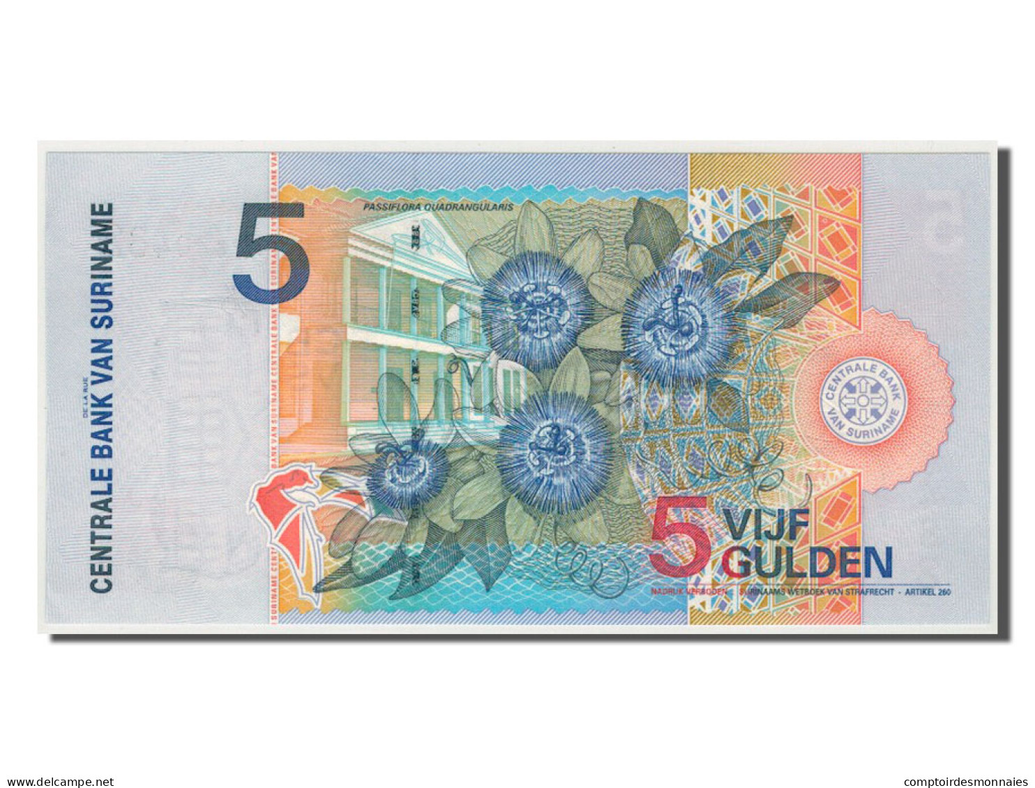 Billet, Suriname, 5 Gulden, 2000, NEUF - Suriname