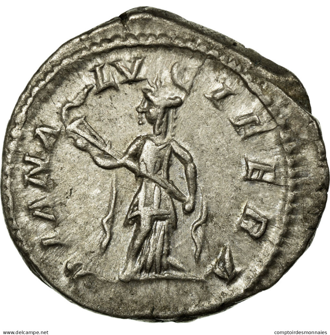 Monnaie, Julia Domna, Denier, TTB+, Argent, Cohen:32 - The Severans (193 AD Tot 235 AD)