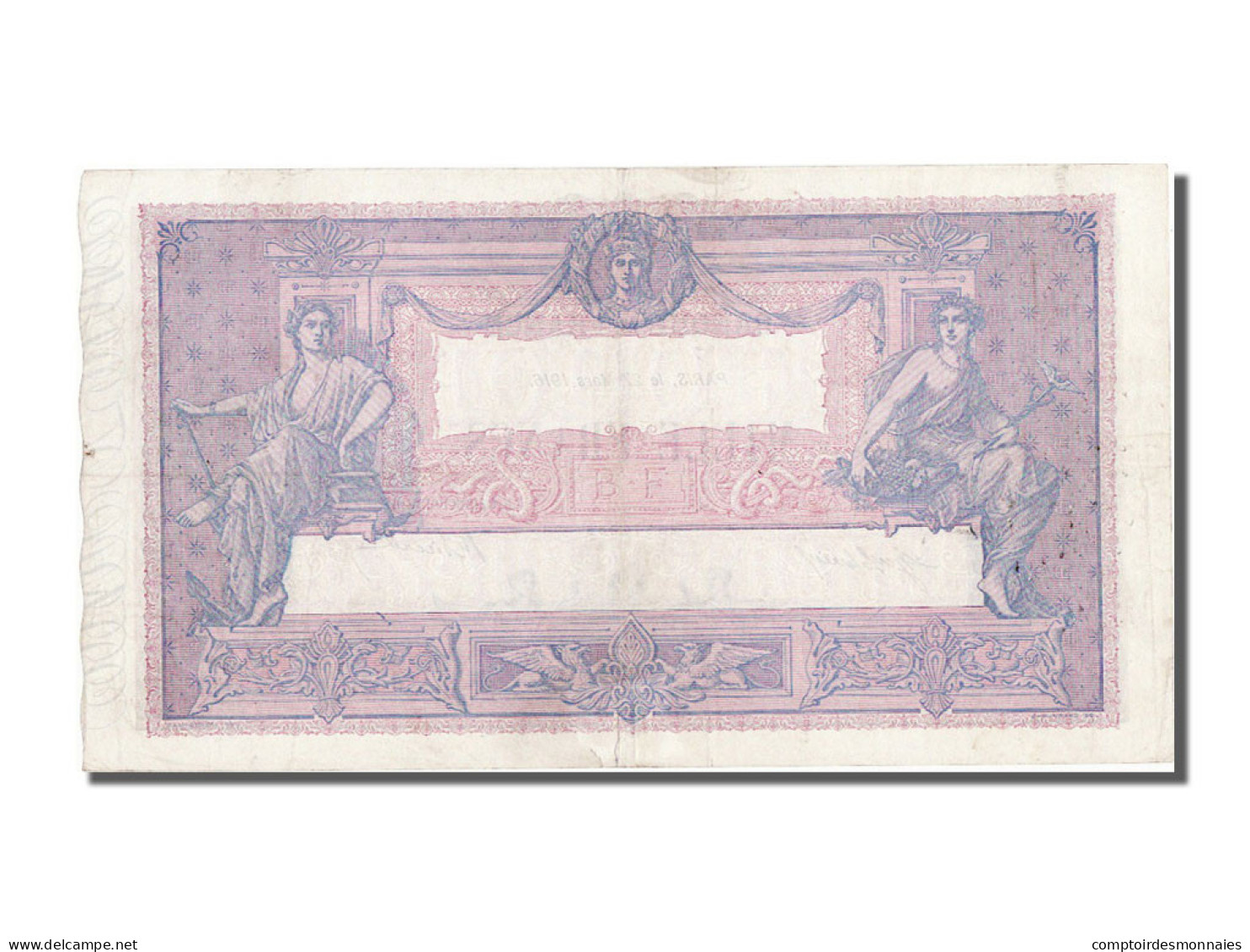 Billet, France, 1000 Francs, 1 000 F 1889-1926 ''Bleu Et Rose'', 1916 - 1 000 F 1889-1926 ''Bleu Et Rose''