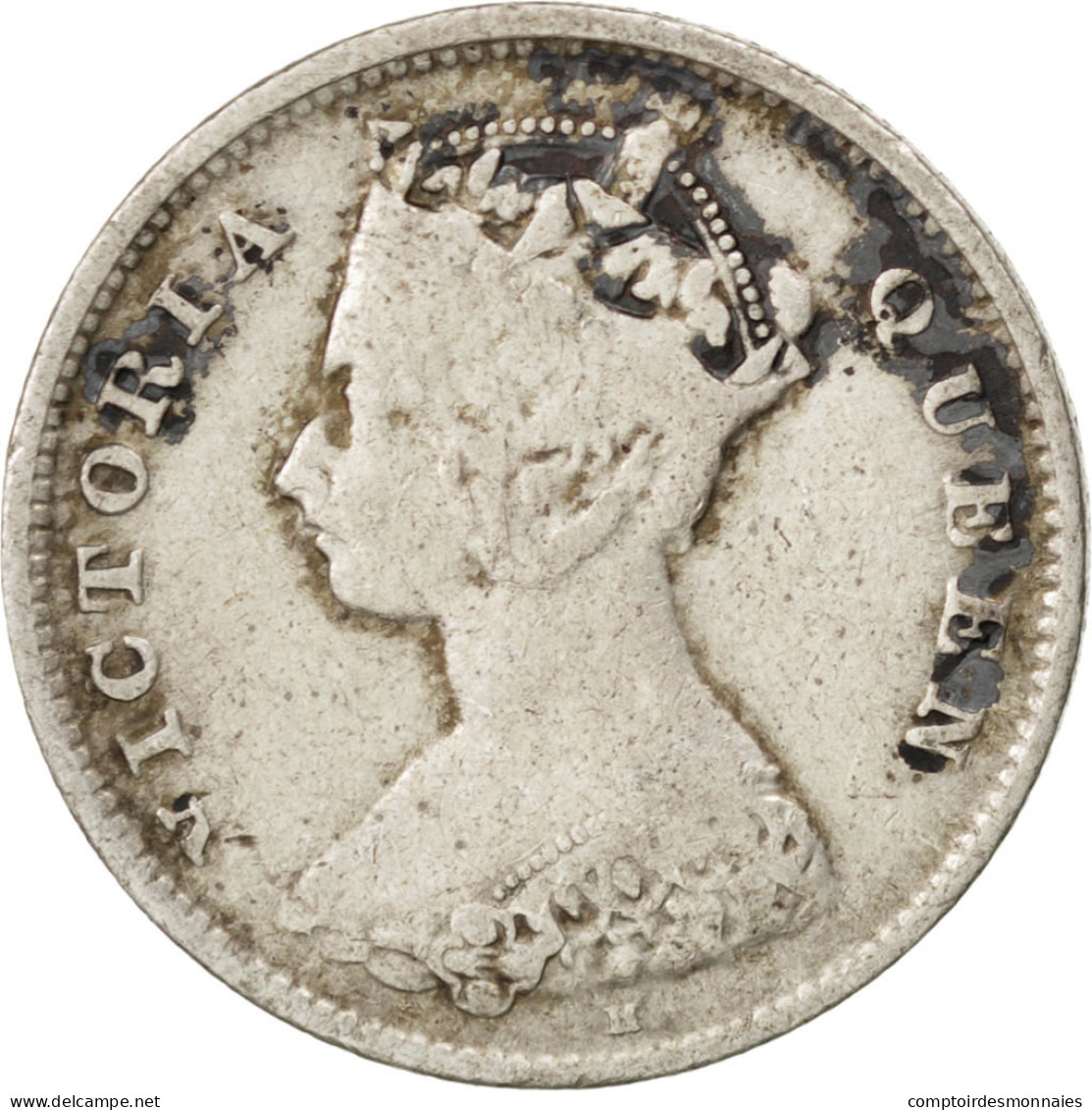 Monnaie, Hong Kong, Victoria, 10 Cents, 1900, TB+, Argent, KM:6.3 - Hong Kong