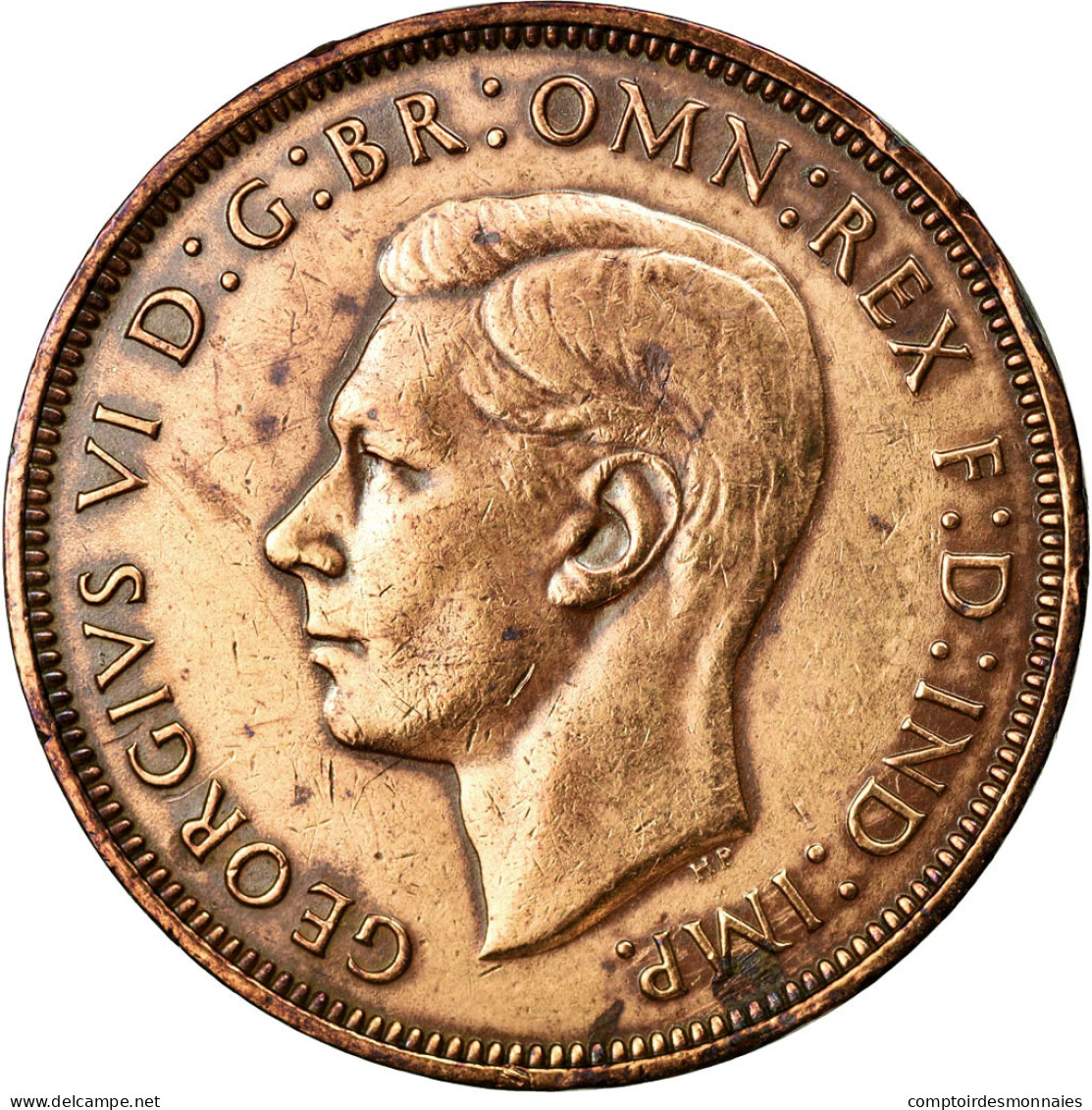 Monnaie, Grande-Bretagne, George VI, Penny, 1947, TTB, Bronze, KM:845 - Altri & Non Classificati