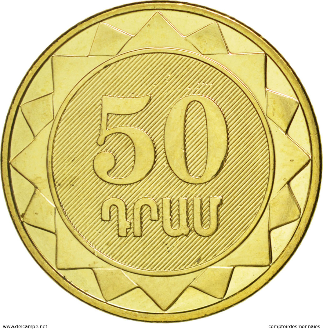 Monnaie, Armenia, 50 Dram, 2012, SPL, Brass Plated Steel, KM:215 - Arménie