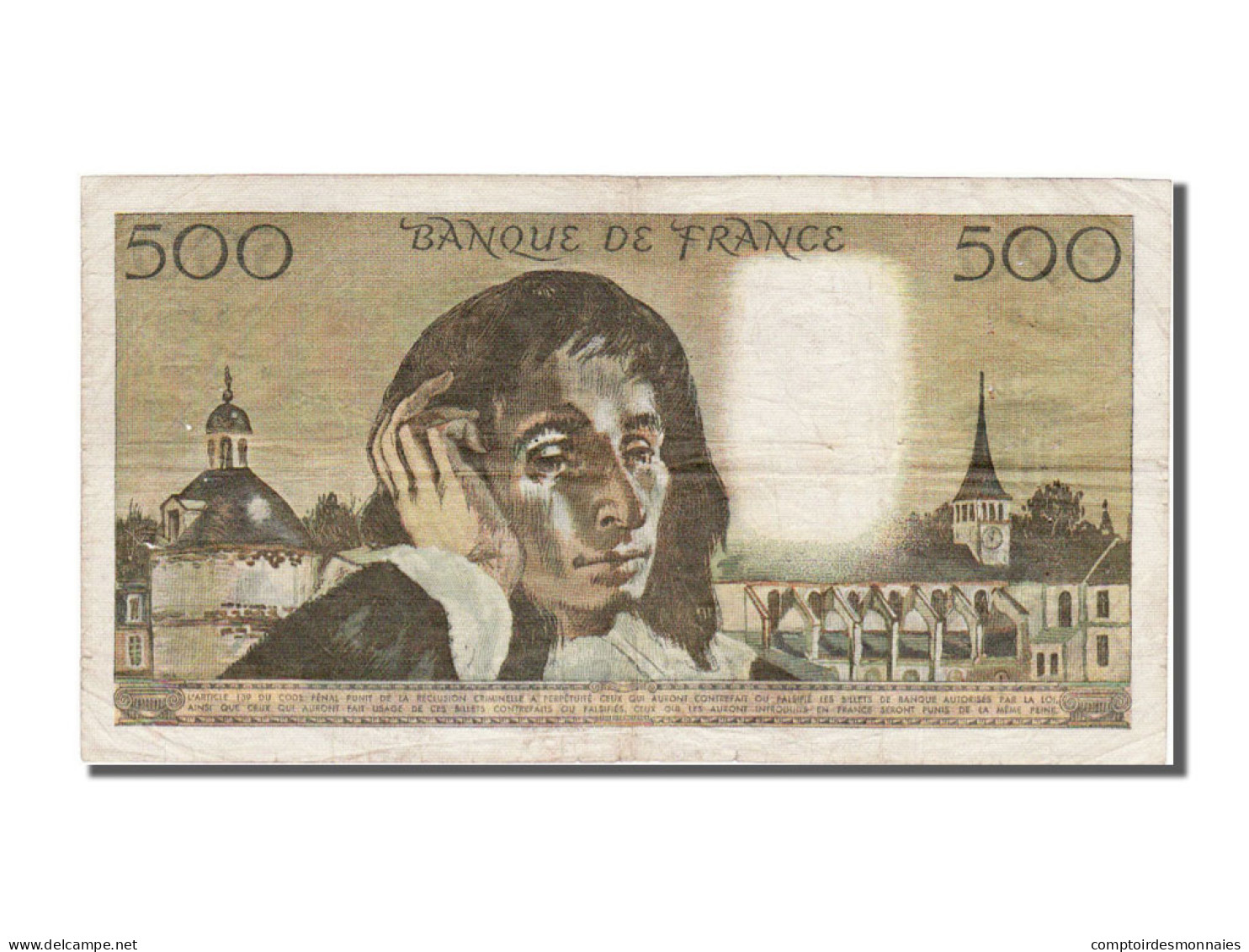 Billet, France, 500 Francs, 500 F 1968-1993 ''Pascal'', 1974, 1974-09-05, TTB - 500 F 1968-1993 ''Pascal''