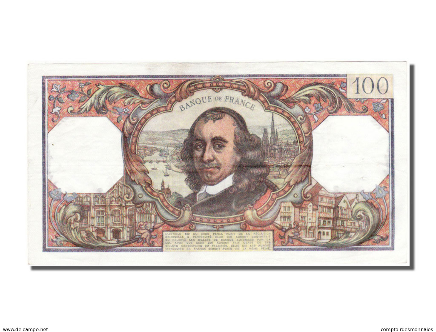 Billet, France, 100 Francs, 100 F 1964-1979 ''Corneille'', 1978, 1978-10-05 - 100 F 1964-1979 ''Corneille''