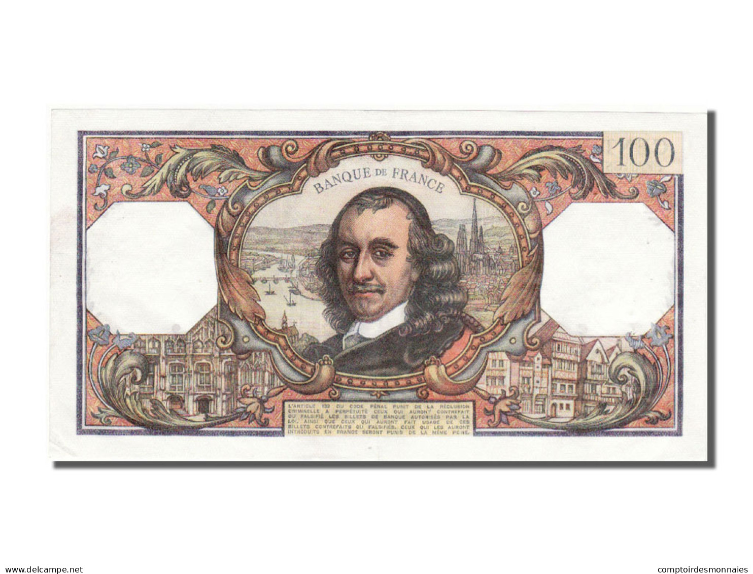 Billet, France, 100 Francs, 100 F 1964-1979 ''Corneille'', 1972, 1972-10-05 - 100 F 1964-1979 ''Corneille''