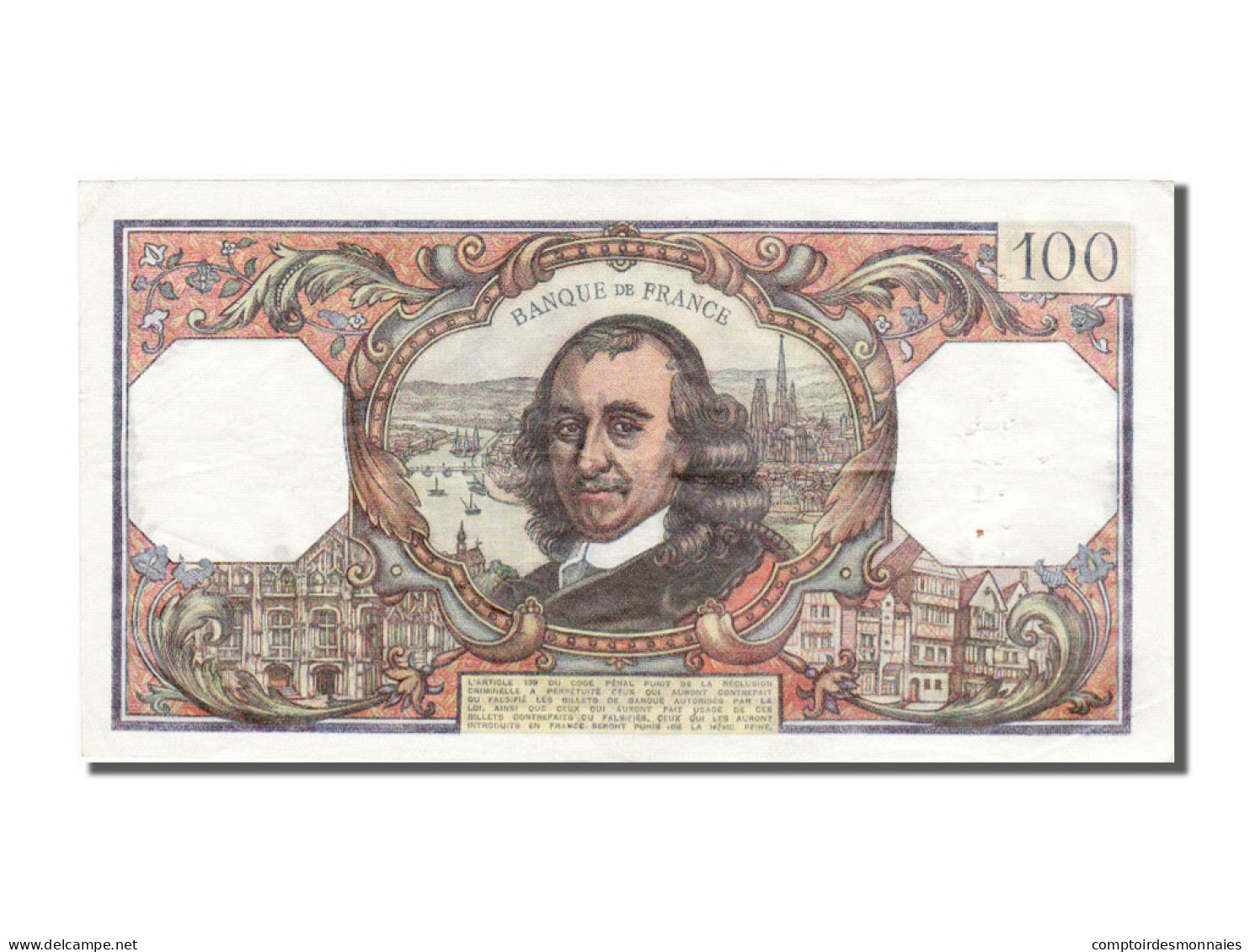 Billet, France, 100 Francs, 100 F 1964-1979 ''Corneille'', 1977, 1977-02-04 - 100 F 1964-1979 ''Corneille''