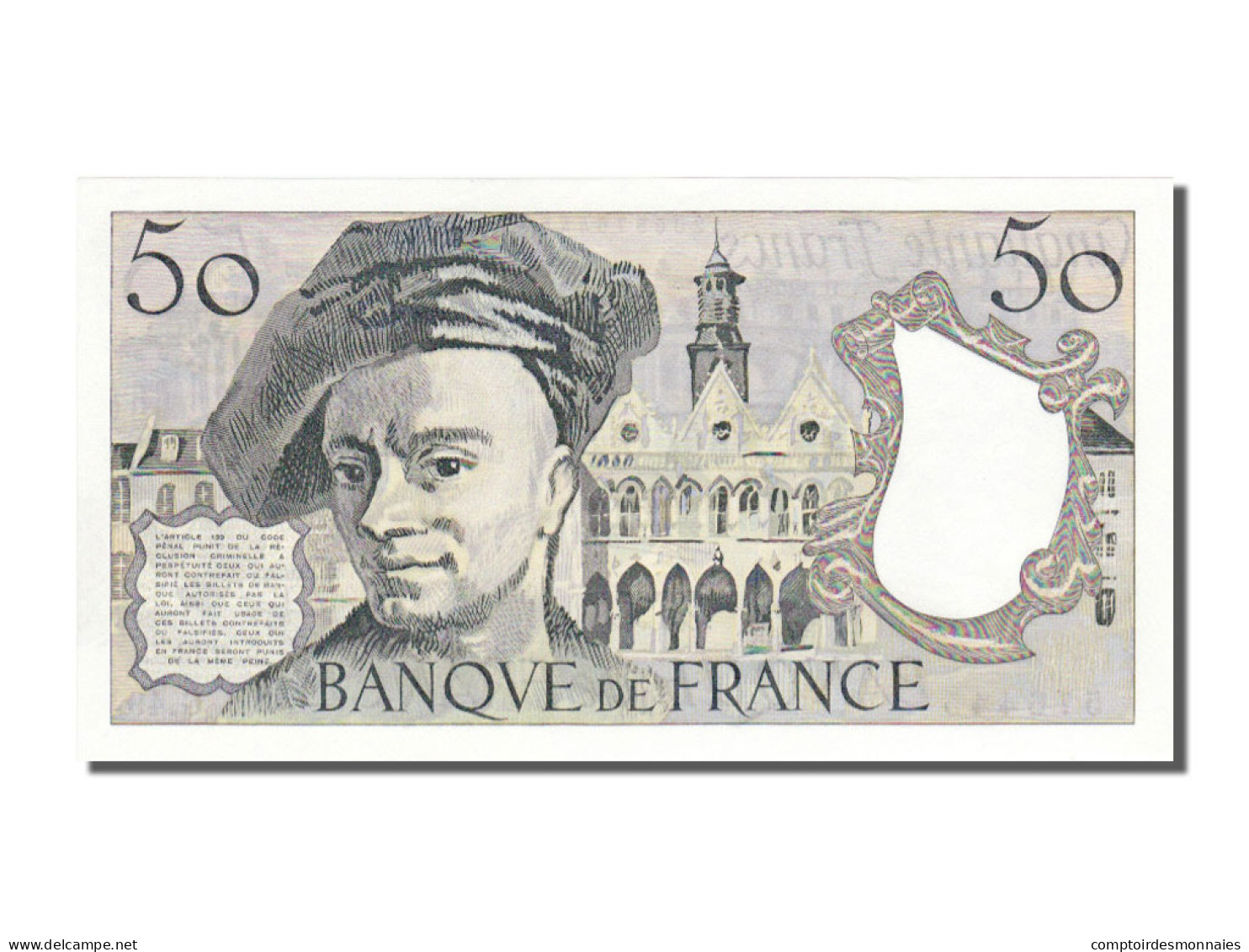 Billet, France, 50 Francs, 50 F 1976-1992 ''Quentin De La Tour'', 1987, NEUF - 50 F 1976-1992 ''Quentin De La Tour''