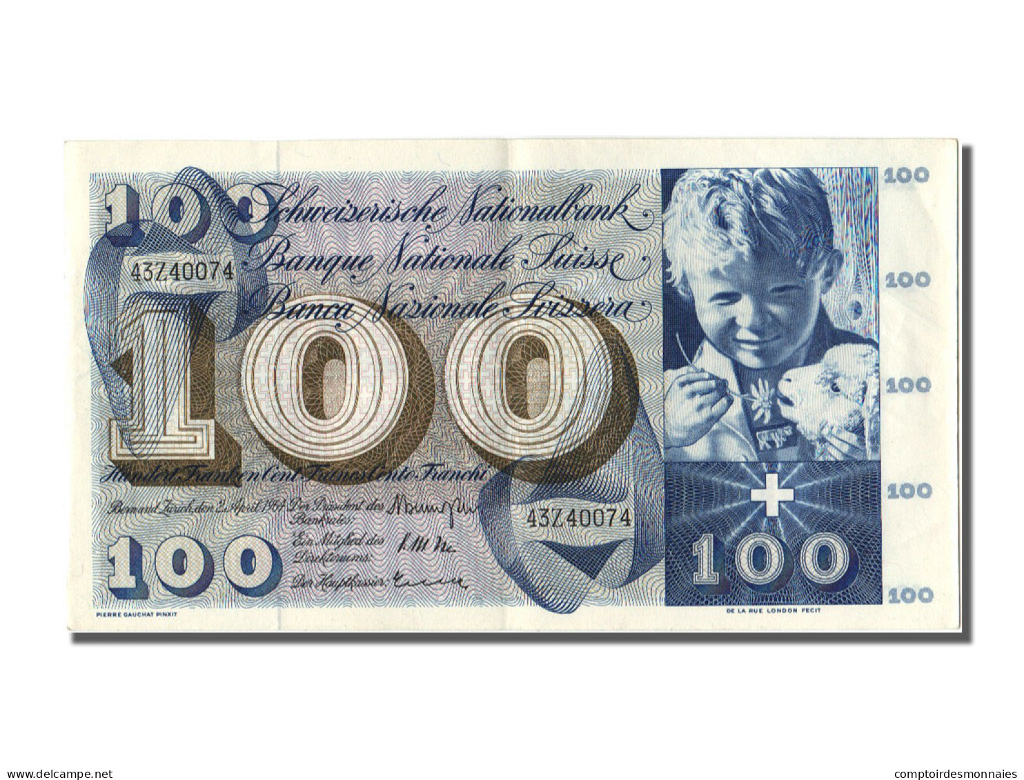 Billet, Suisse, 100 Franken, 1964, 1964-04-02, SUP+ - Svizzera