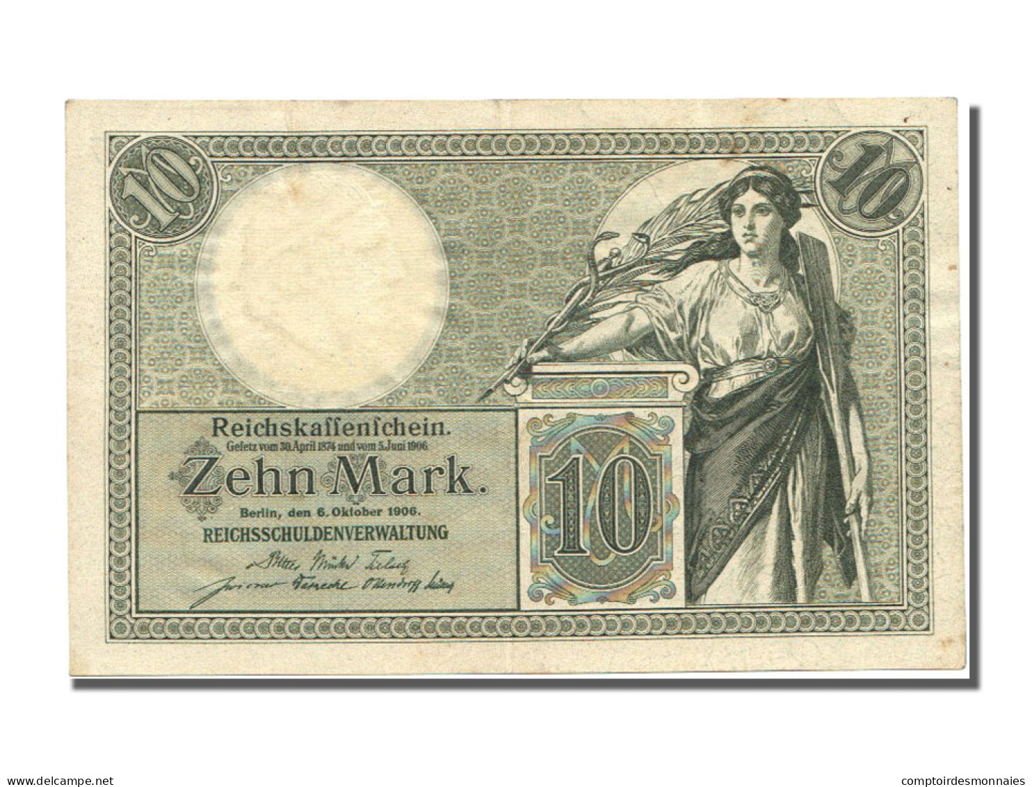 Billet, Allemagne, 10 Mark, 1906, 1906-10-06, SUP - 10 Mark