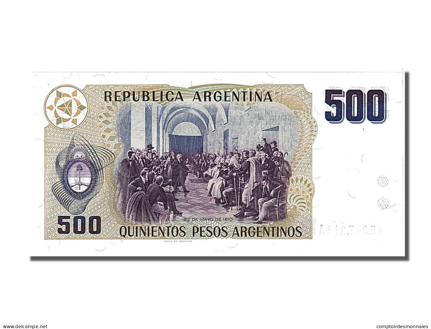 Billet, Argentine, 500 Pesos Argentinos, 1984, NEUF - Argentine