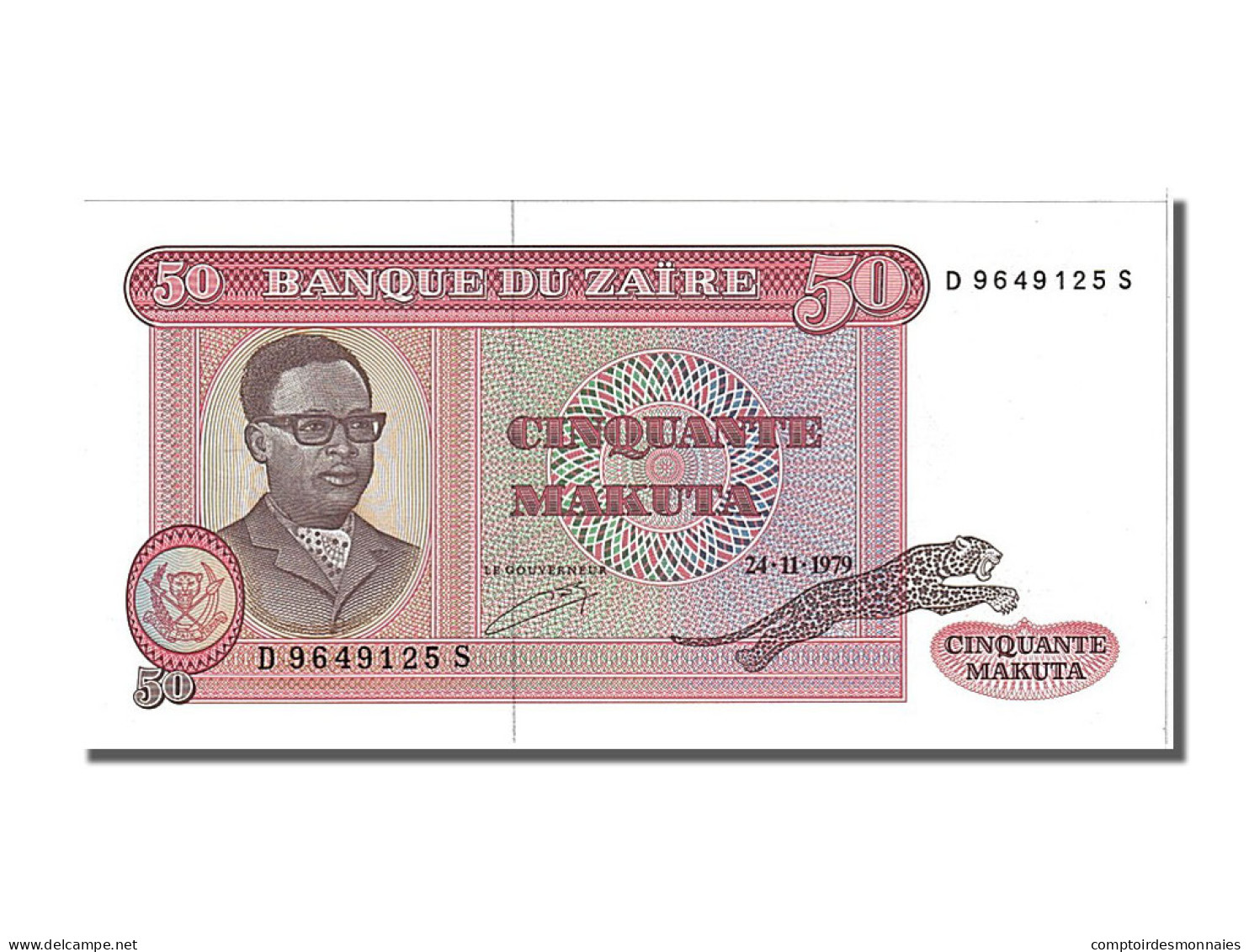 Billet, Zaïre, 50 Makuta, 1979, 1979-11-24, NEUF - Zaire