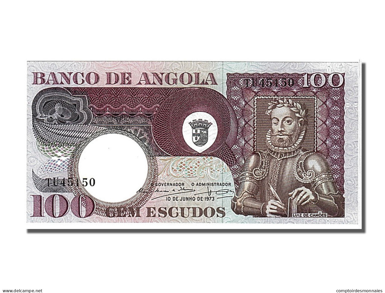 Billet, Angola, 100 Escudos, 1973, 1973-06-10, NEUF - Angola