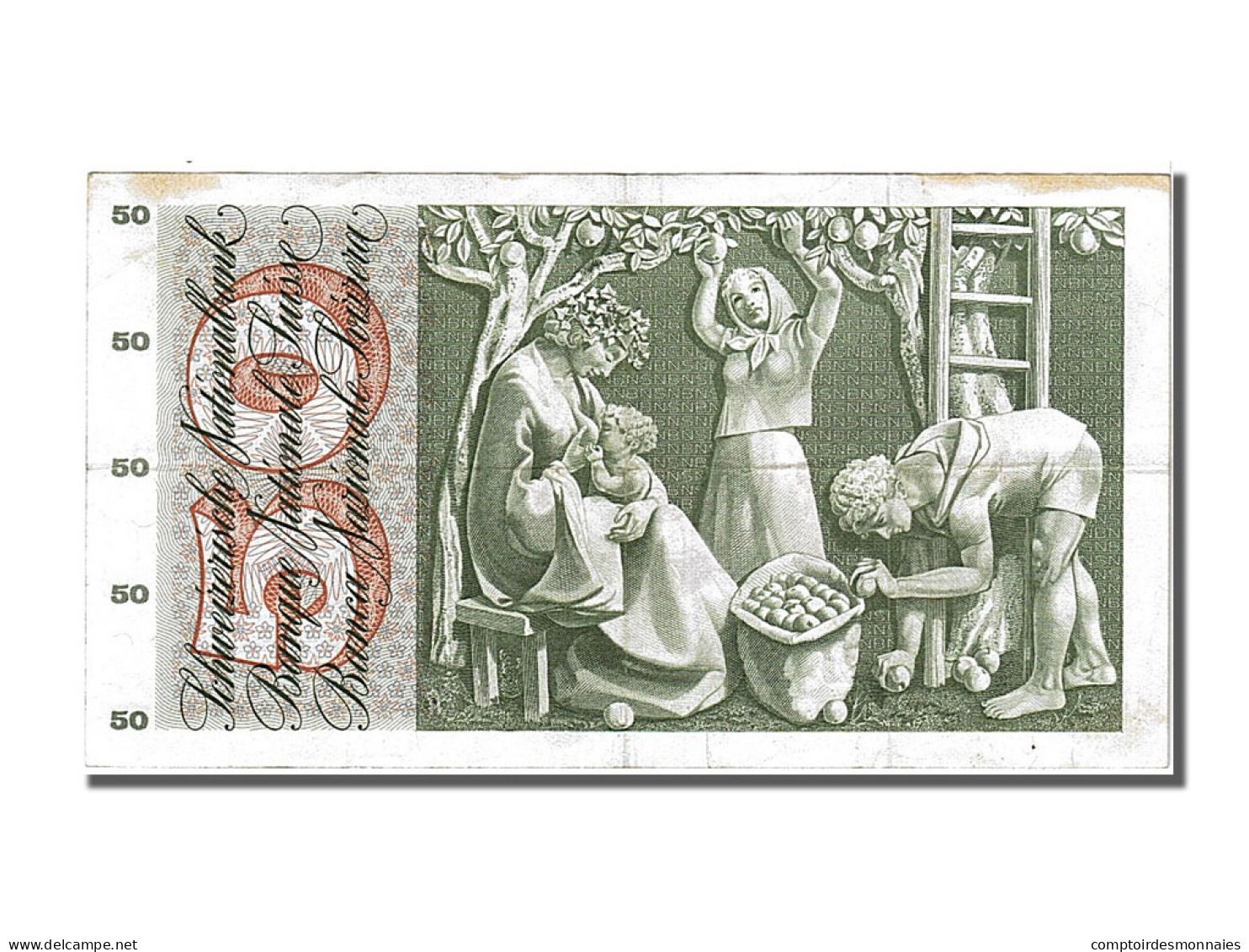 Billet, Suisse, 50 Franken, 1969, 1969-01-15, TTB - Svizzera