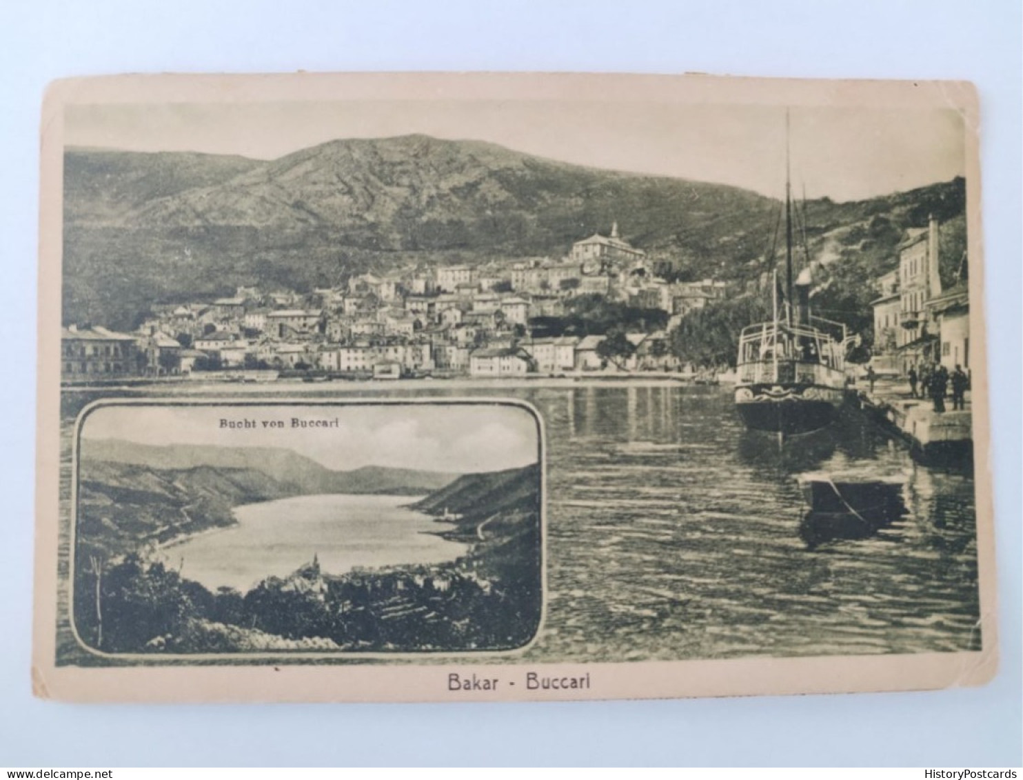 Bakar,  Ita.Buccari, Hafen, Stadt, Bucht, 1915 - Croacia