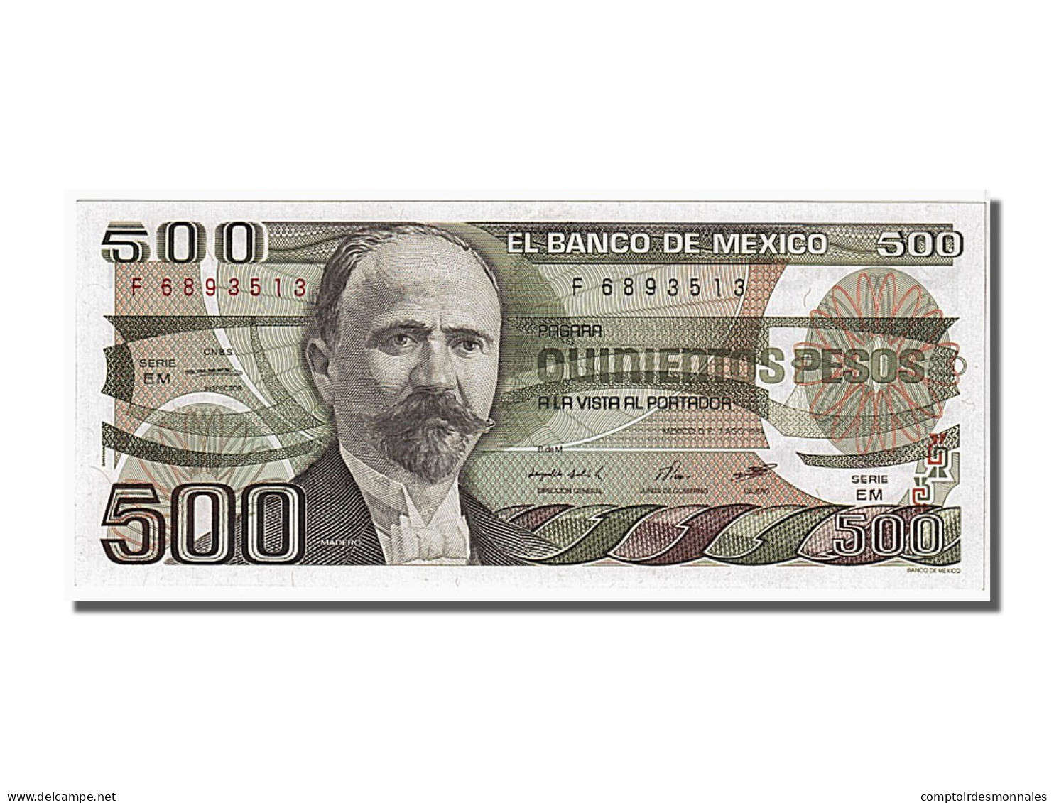 Billet, Mexique, 500 Pesos, 1984, 1984-08-07, NEUF - Mexiko