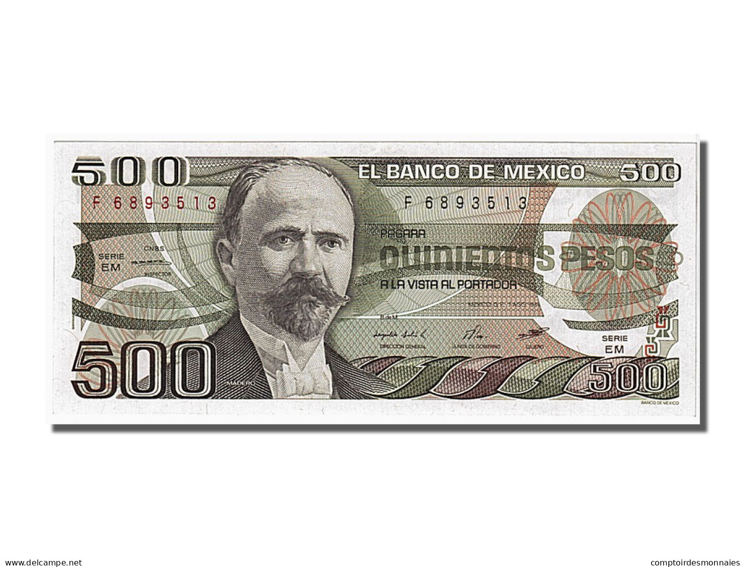 Billet, Mexique, 500 Pesos, 1984, 1984-08-07, NEUF - Mexico