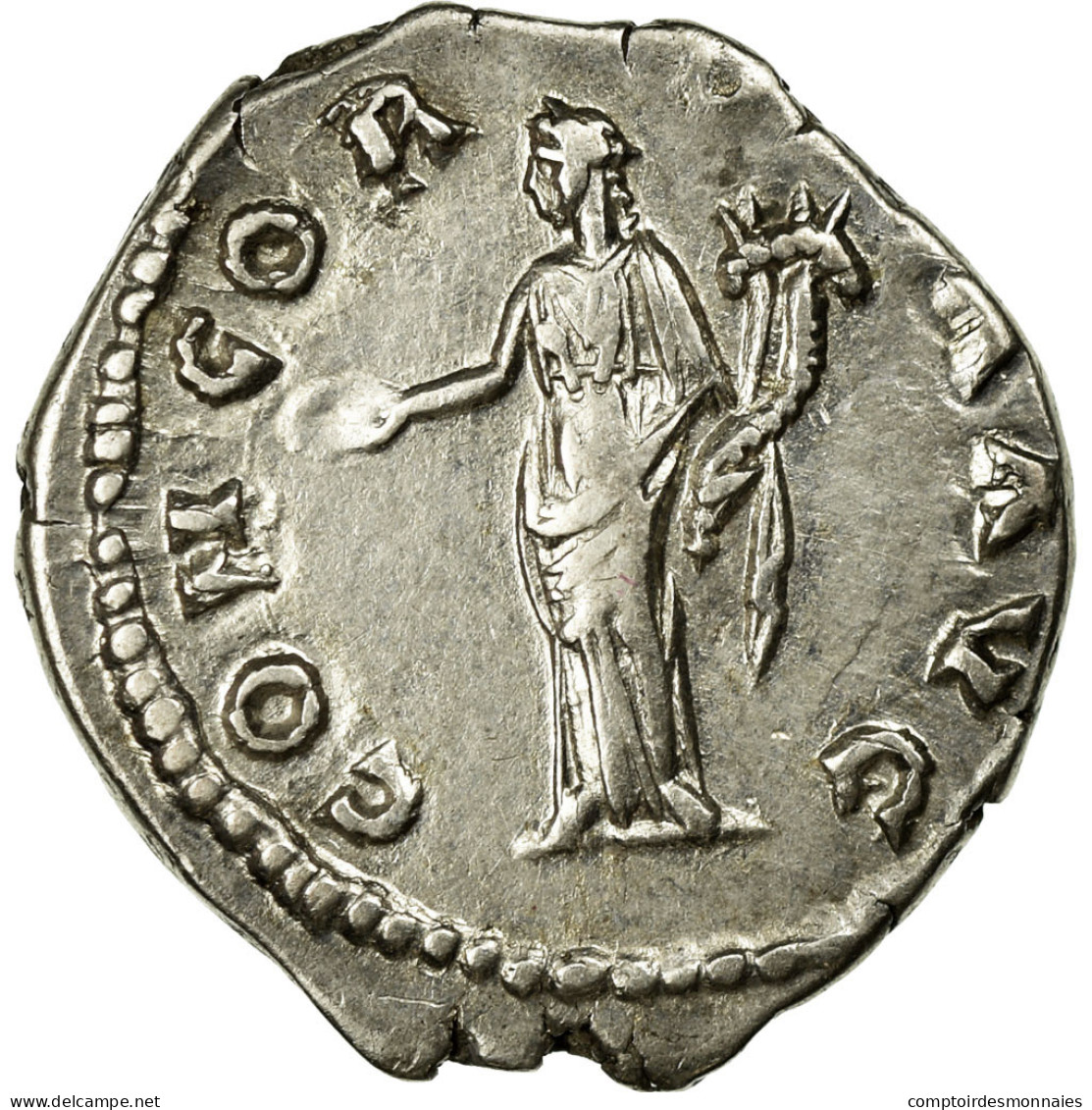 Monnaie, Faustine I, Denier, TTB+, Argent, Cohen:151 - La Dinastía Antonina (96 / 192)