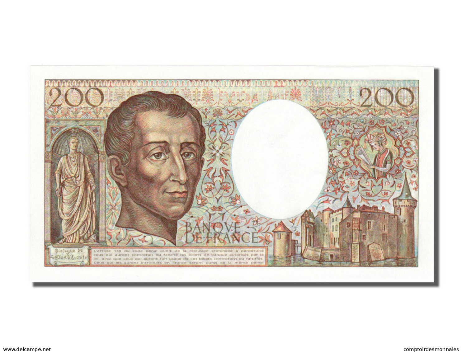 Billet, France, 200 Francs, 200 F 1981-1994 ''Montesquieu'', 1986, NEUF - 200 F 1981-1994 ''Montesquieu''