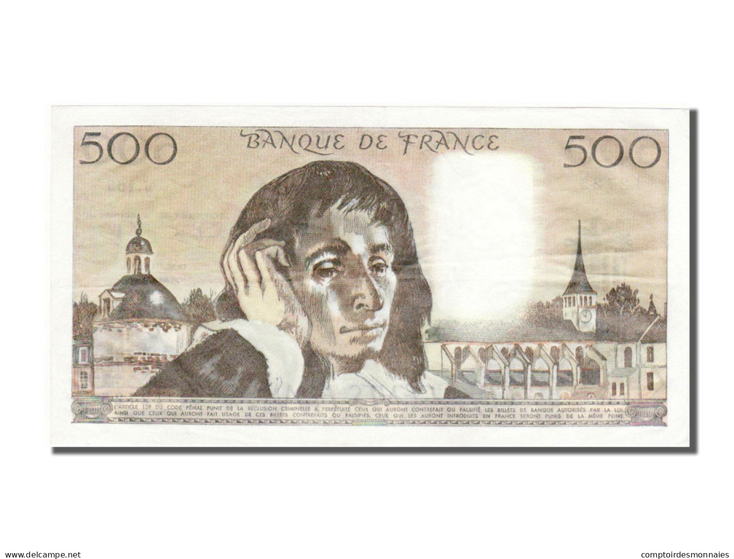 Billet, France, 500 Francs, 500 F 1968-1993 ''Pascal'', 1982, 1982-08-05, SPL - 500 F 1968-1993 ''Pascal''