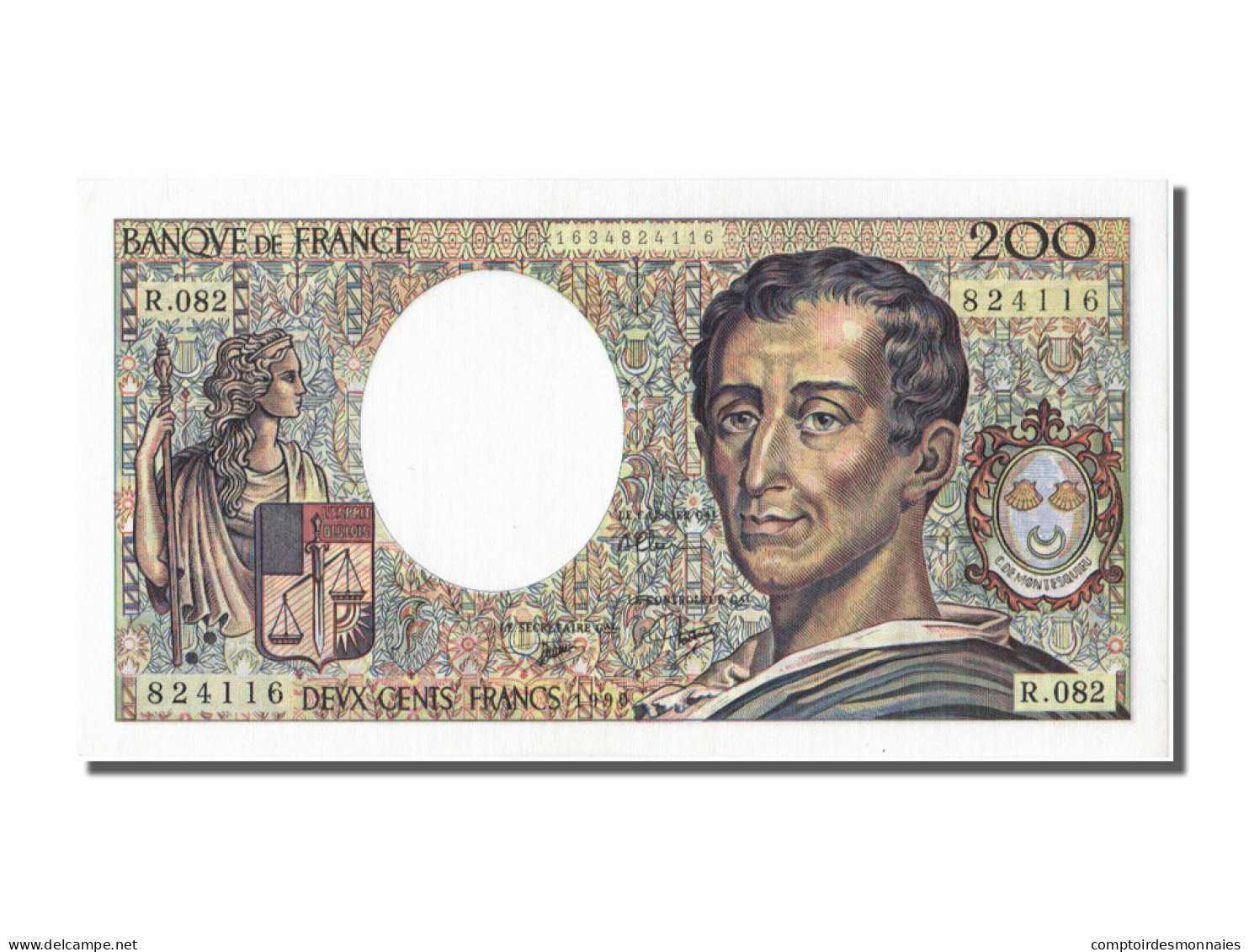 Billet, France, 200 Francs, 200 F 1981-1994 ''Montesquieu'', 1990, NEUF - 200 F 1981-1994 ''Montesquieu''