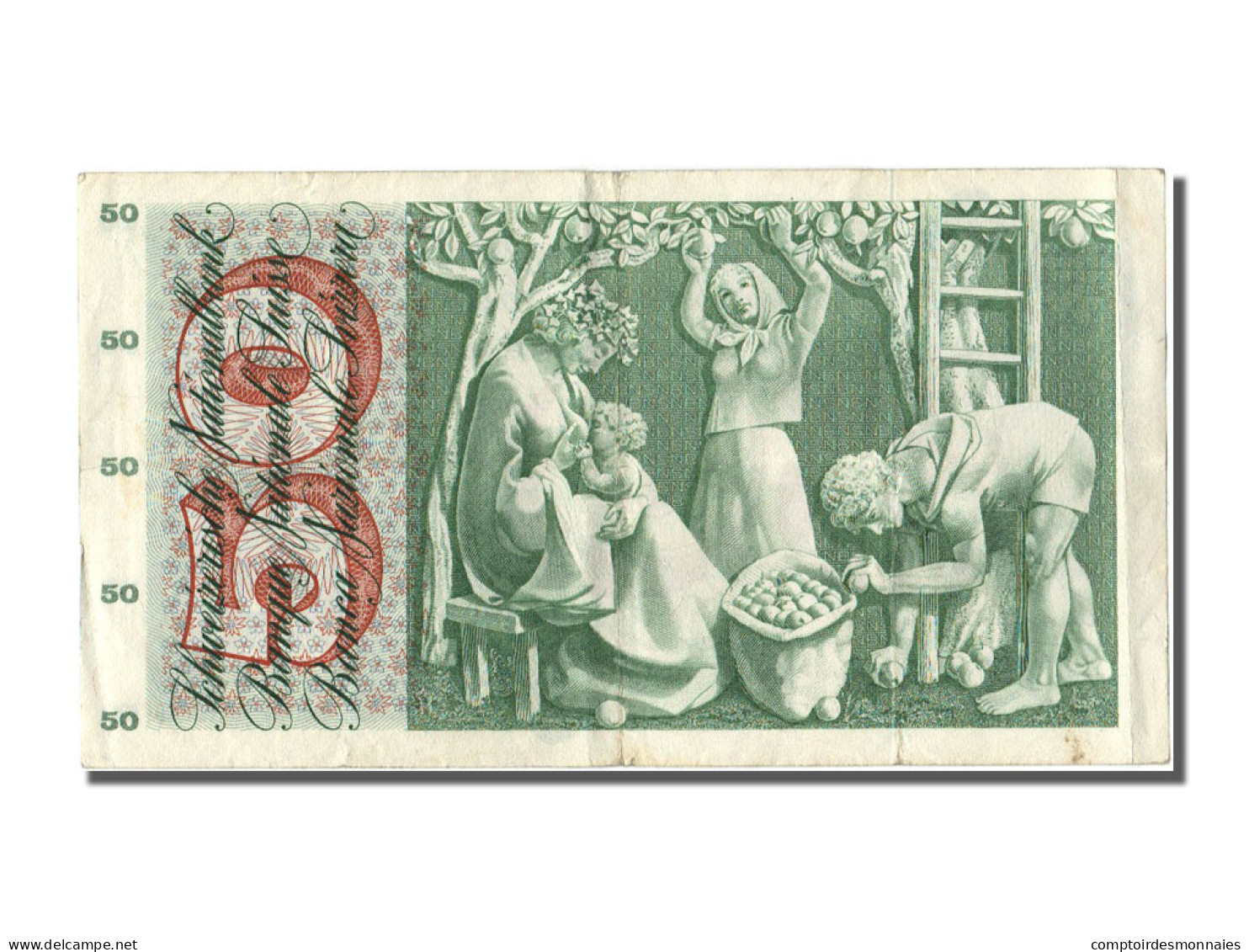 Billet, Suisse, 50 Franken, 1961, 1961-12-21, TTB - Svizzera