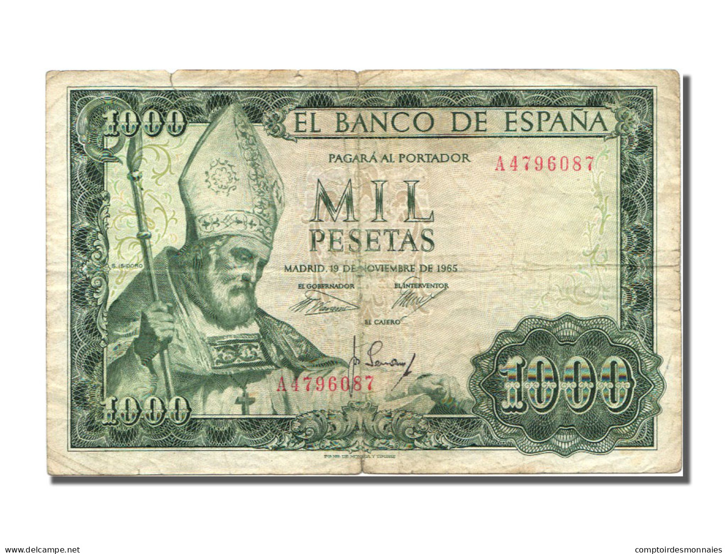 Billet, Espagne, 1000 Pesetas, 1965, 1965-11-19, TB - 1000 Pesetas