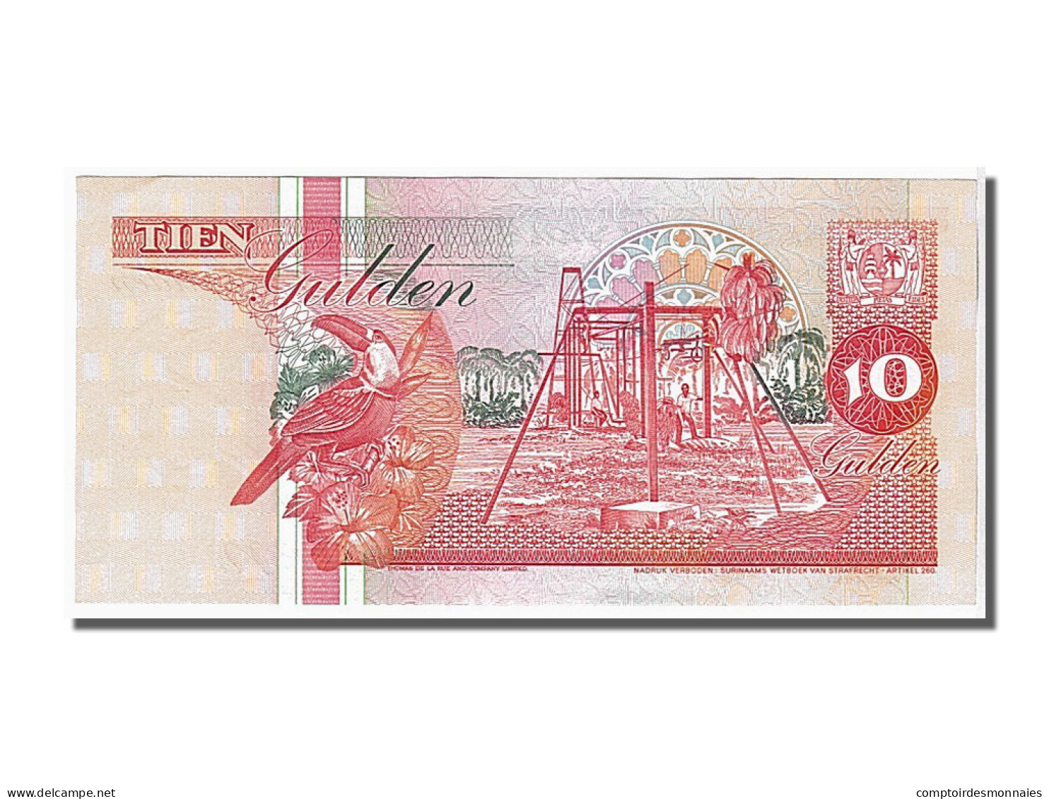 Billet, Suriname, 10 Gulden, 1996, 1996-12-01, KM:137b, NEUF - Suriname