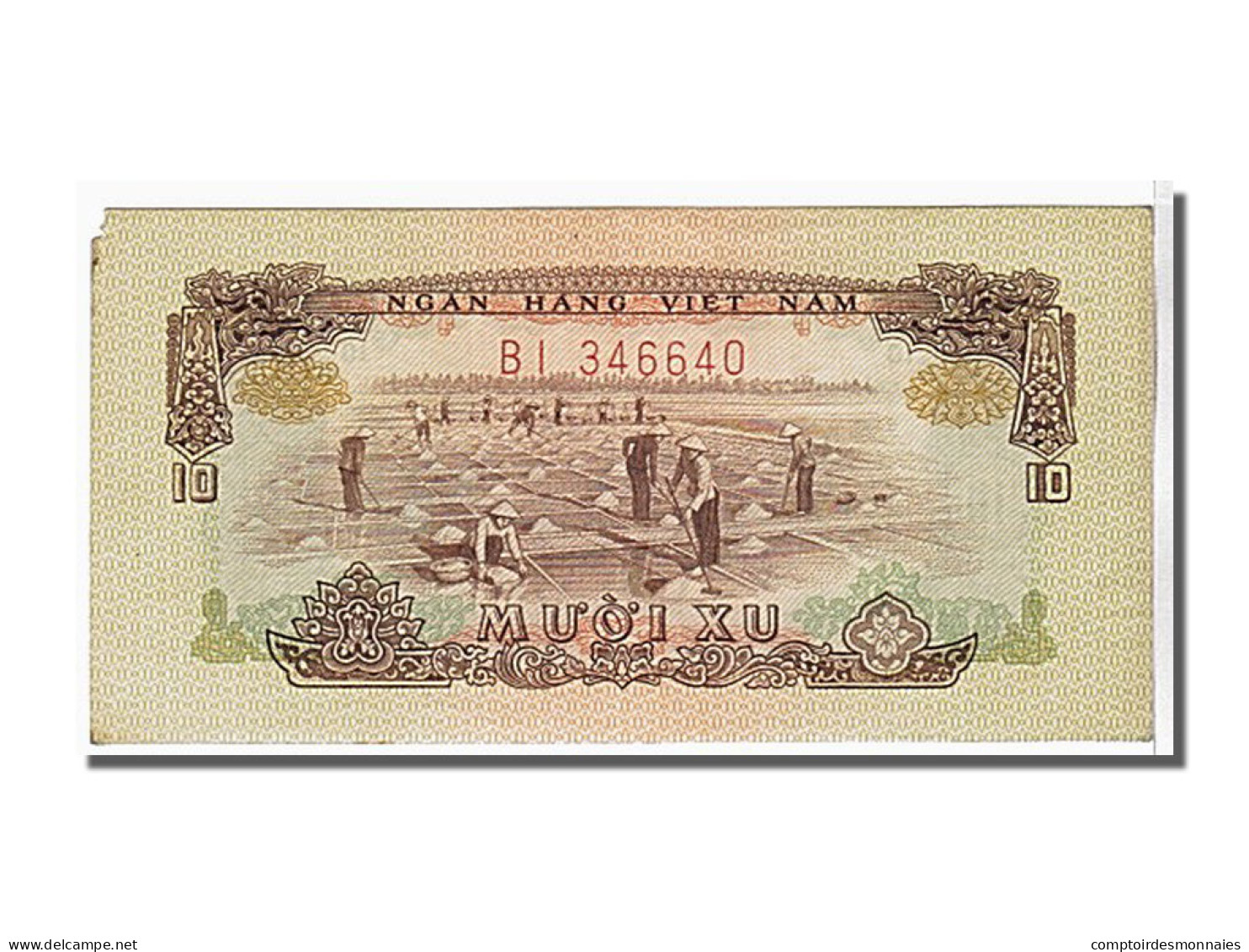 Billet, South Viet Nam, 10 Xu, 1966, KM:37a, SPL - Vietnam