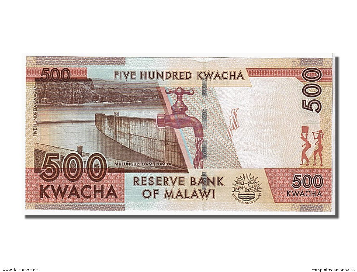 Billet, Malawi, 500 Kwacha, 2012, NEUF - Malawi