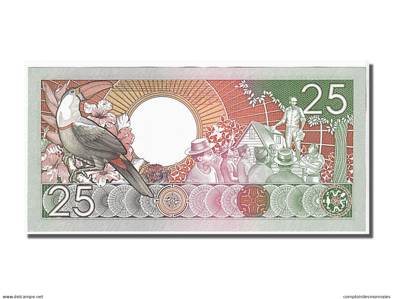 Billet, Suriname, 25 Gulden, 1988, 1988-01-09, KM:132b, NEUF - Surinam