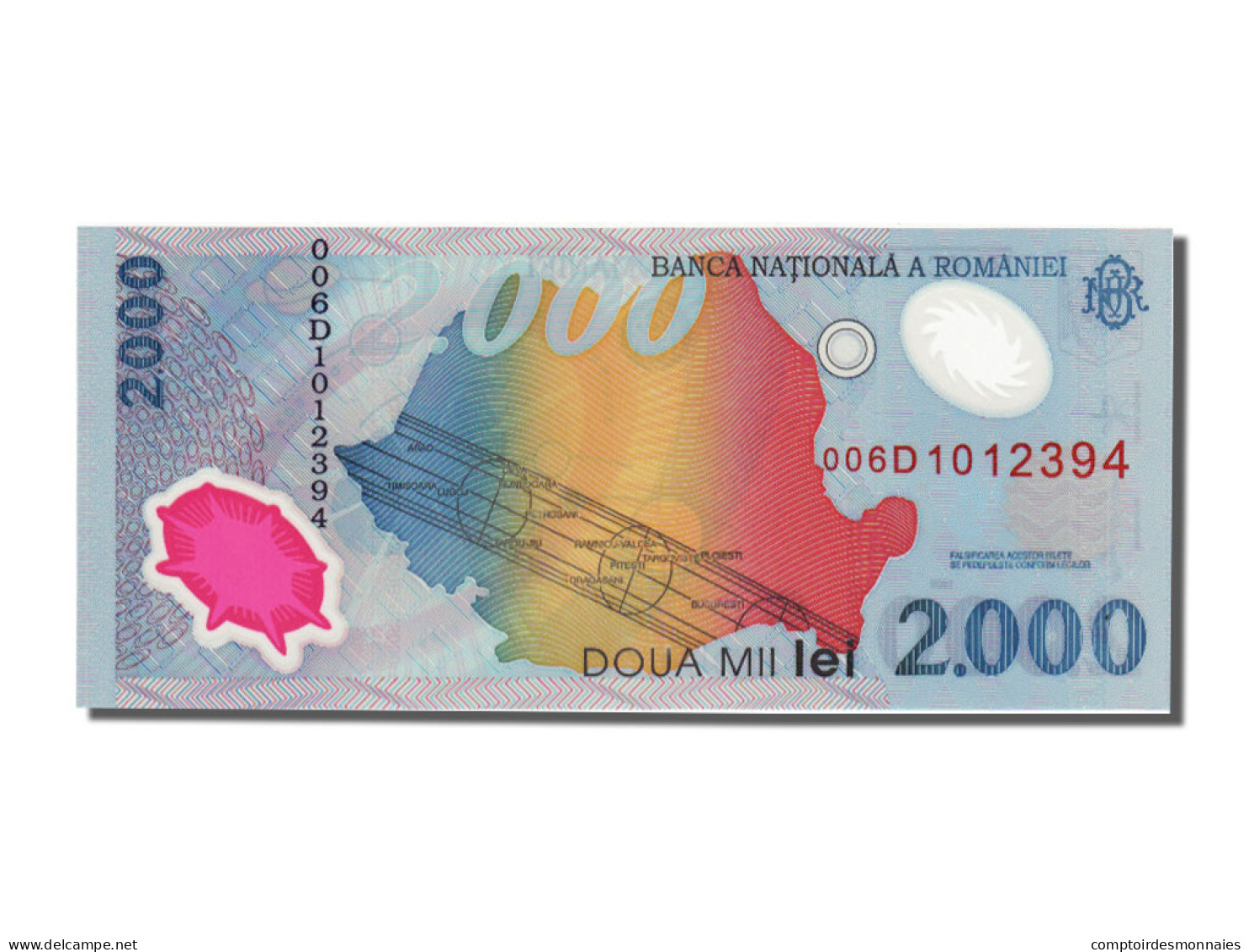 Billet, Roumanie, 2000 Lei, 1999, NEUF - Roemenië