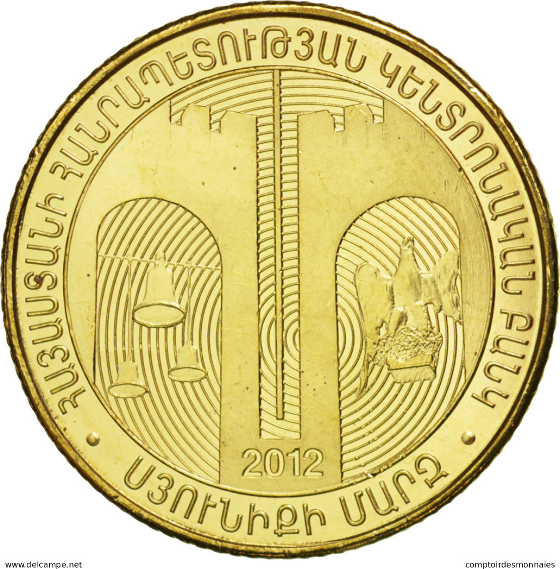 Monnaie, Armenia, 50 Dram, 2012, SPL, Brass Plated Steel, KM:219 - Armenië