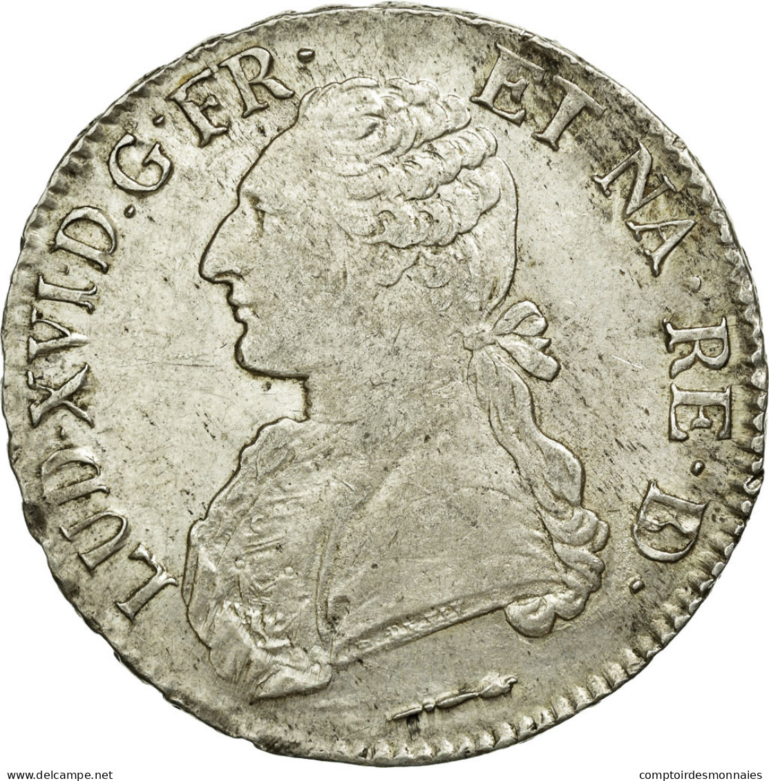 Monnaie, France, Louis XVI, Écu De Béarn Aux Branches D'olivier, Ecu, 1786 - 1774-1791 Lodewijjk XVI