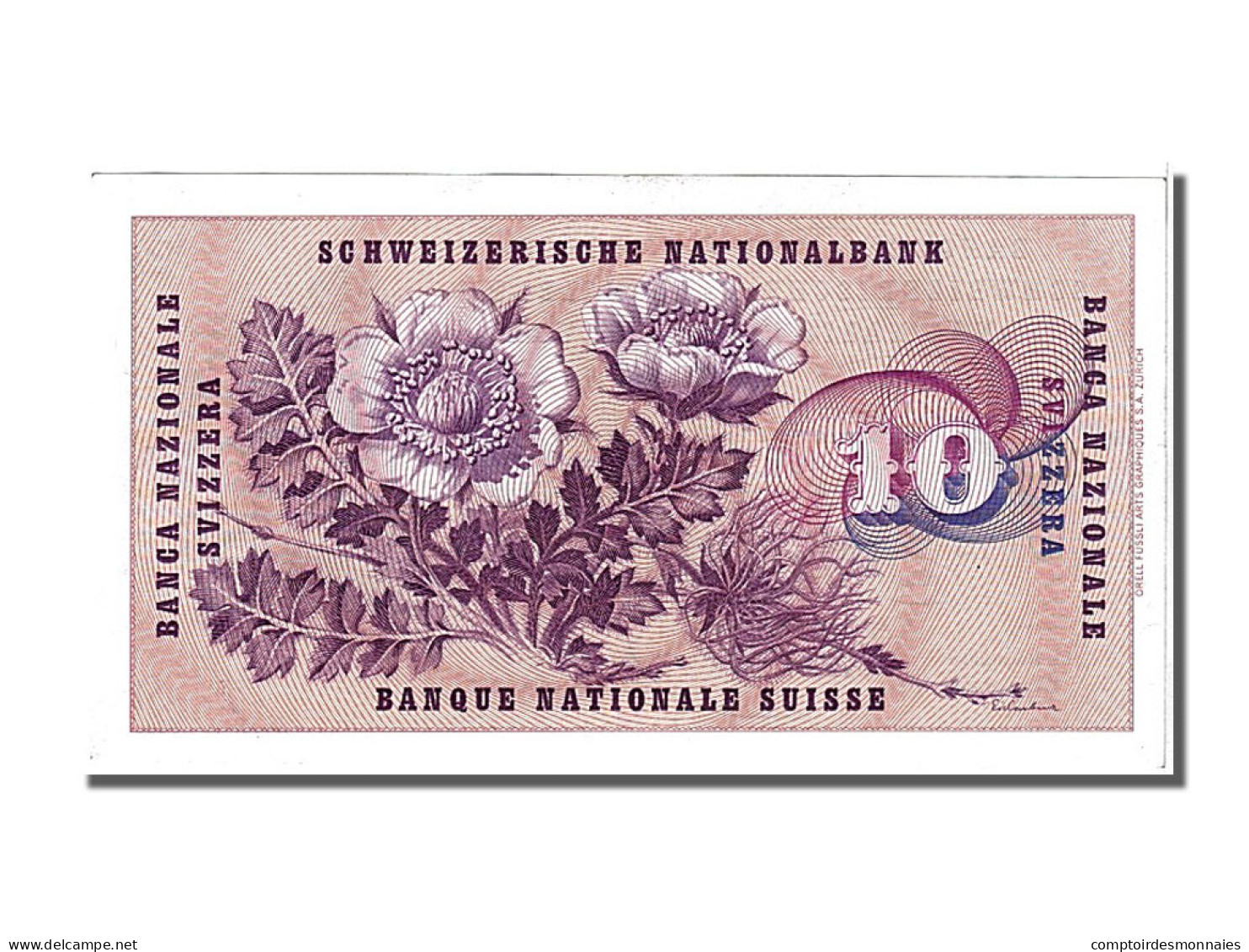 Billet, Suisse, 10 Franken, 1959, 1959-12-23, SPL - Zwitserland