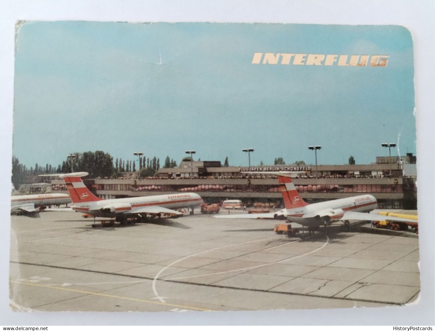 Flughafen Berlin Schönefeld,  Interflug, Iljushin IL-62, 1988 - Schoenefeld