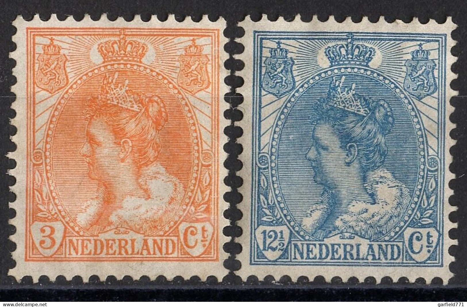 PAYS-BAS Queen Wilhelmina 1899 N° 49 53 56 61 NEUF(*) / 54 57 68 58 63 NEUF(*) - Unused Stamps