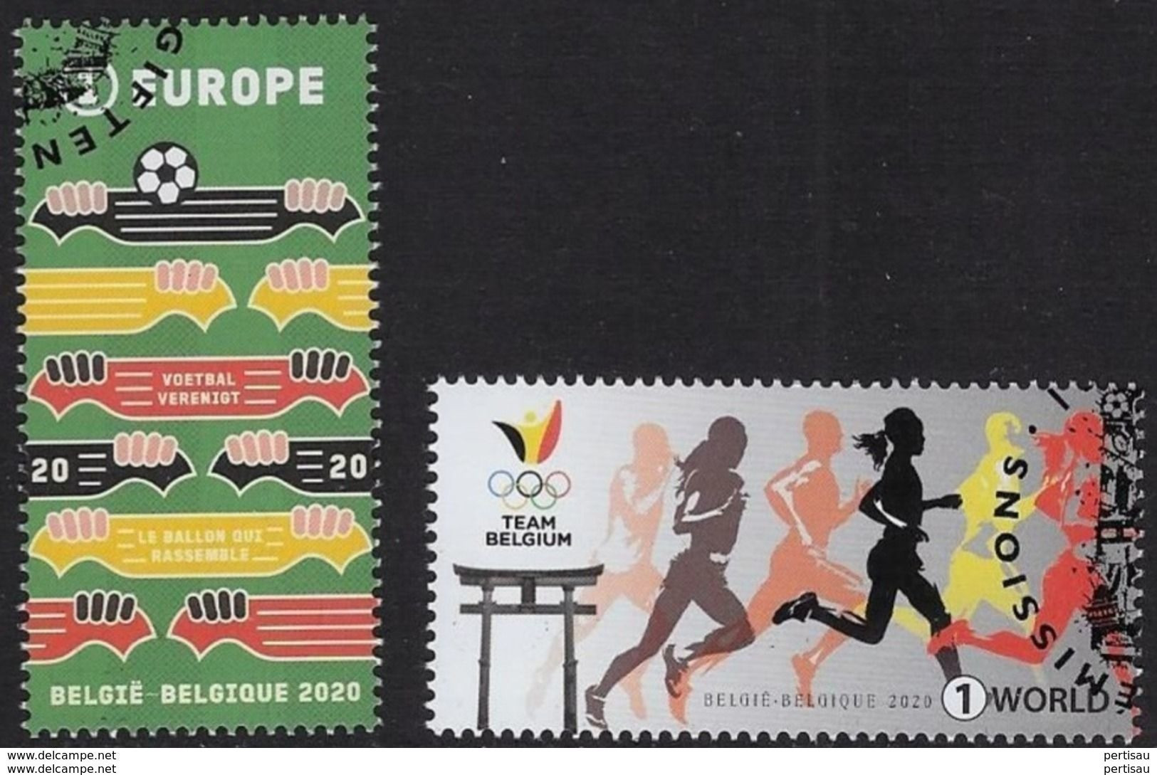 Nieuw Voetbal Verenigd - Teamsport 2020 - Used Stamps