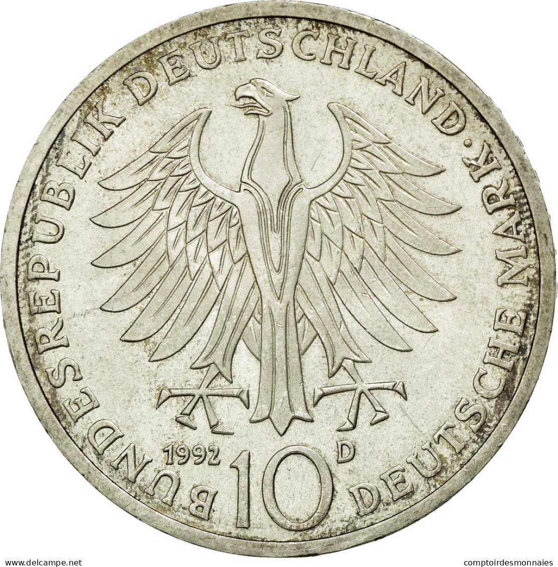 Monnaie, République Fédérale Allemande, 10 Mark, 1992, Munich, Germany, SUP+ - Otros & Sin Clasificación