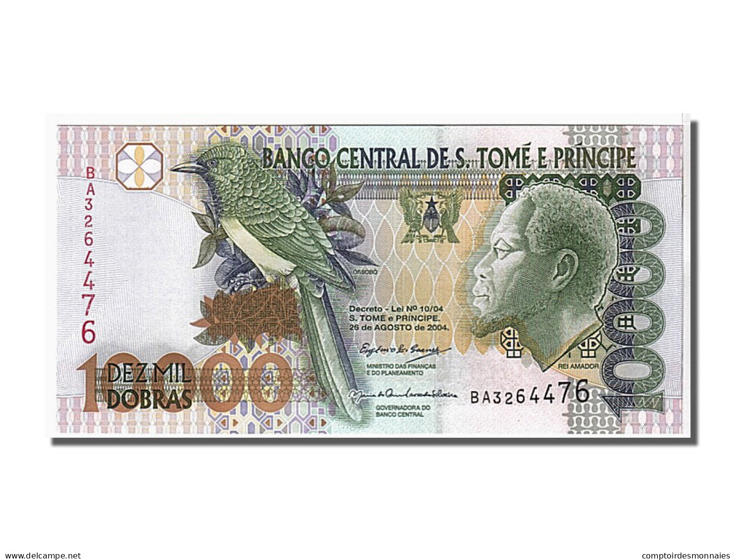 Billet, Saint Thomas And Prince, 10,000 Dobras, 2004, KM:66b, NEUF - Sao Tomé Et Principe