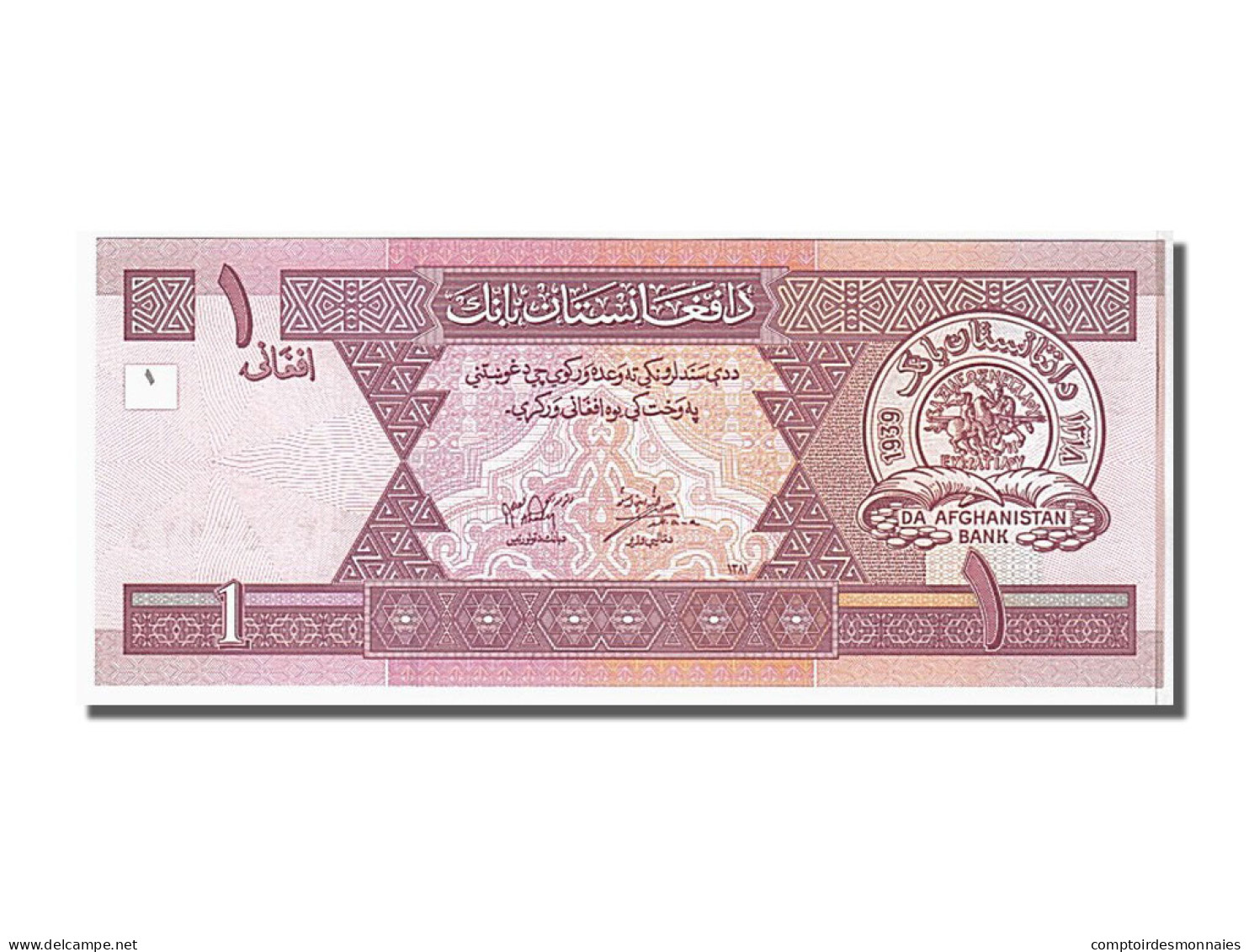 Billet, Afghanistan, 1 Afghani, 2002, KM:64a, NEUF - Afghanistan