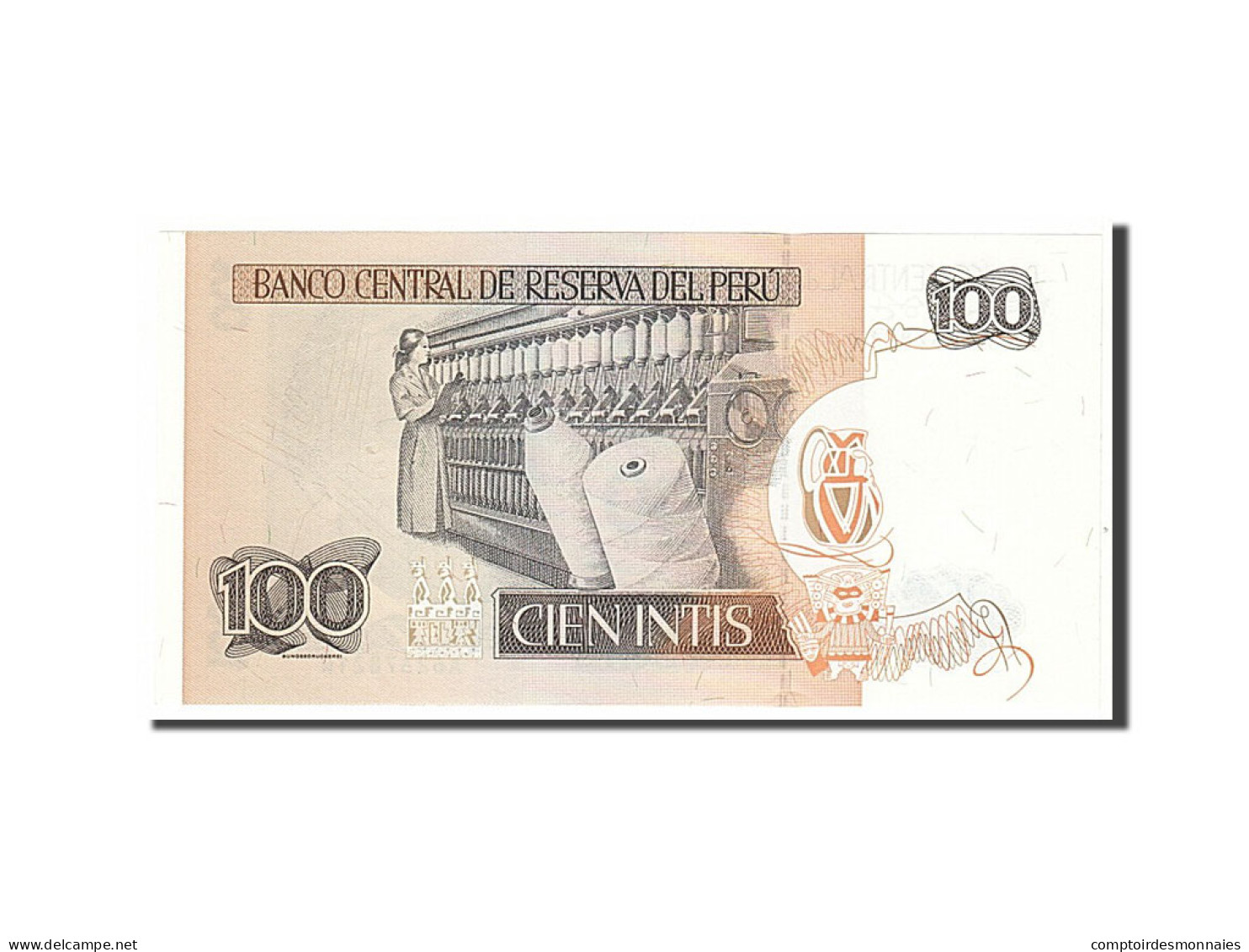 Billet, Pérou, 100 Intis, 1987, KM:133, NEUF - Pérou