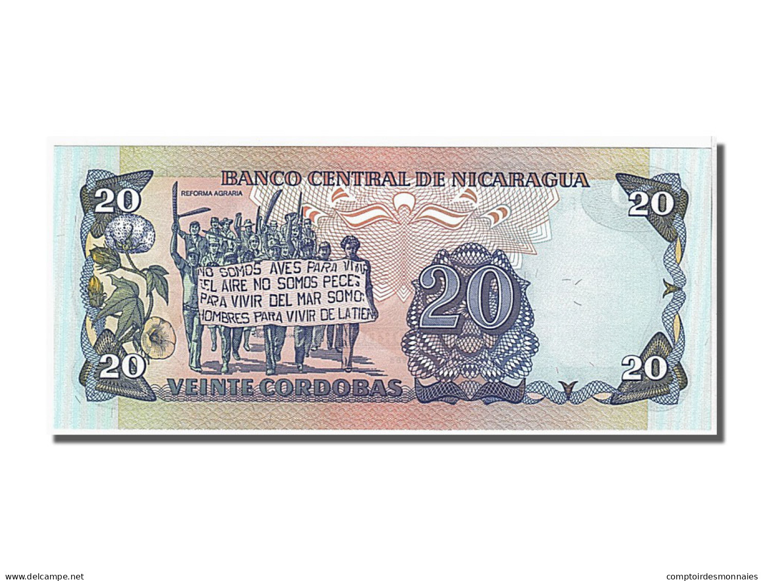 Billet, Nicaragua, 20 Cordobas, 1985, NEUF - Nicaragua